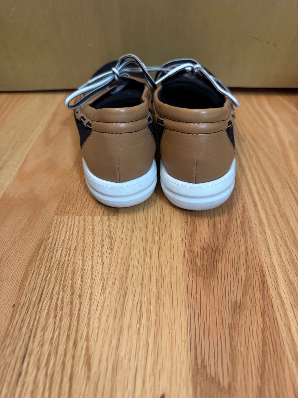 Clarks Black and Tan Two-Tone Casual Loafers - Picture 2 of 5